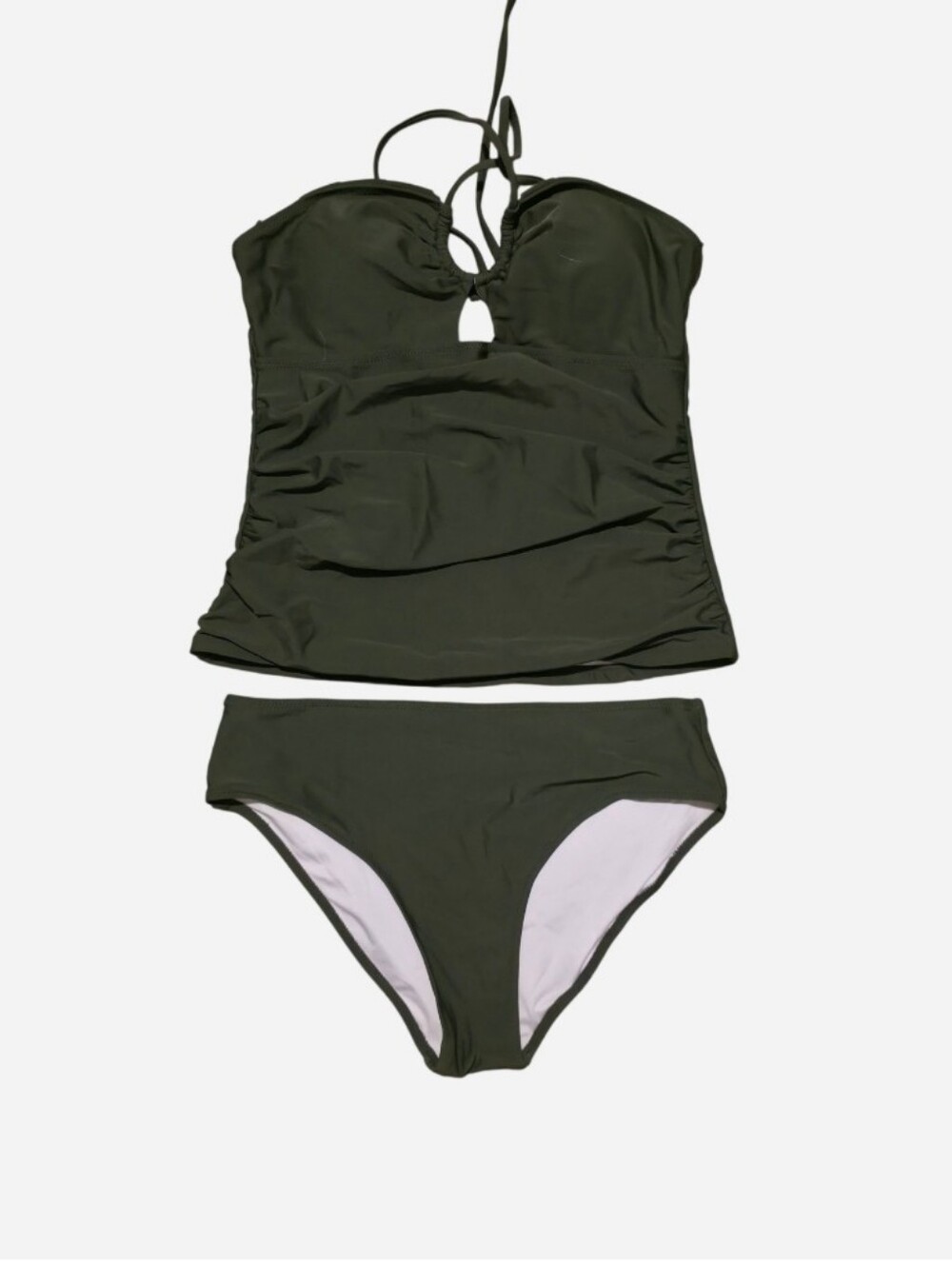Beachsissi Olive Green Women's Tankini Swim Set